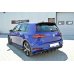 Накладка сплиттер центральная на задний бампер на Volkswagen Golf VII R рестайл